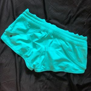 Turquoise lulu shorts